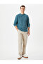 Slim Fit Sweater Knitwear Basic Crew Neck Textured - 2