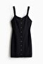 Button-front cotton dress