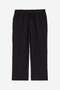 Linen-blend pull-on trousers
