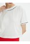 Crop T-Shirt Embroidered Short Sleeve Crew Neck Cotton Special for the 100th Anniversary - 5