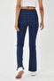 Lina Tall Flare Dark Blue Spanish Jeans Denim Pants - 3