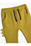 Jogger Sweatpants Tie Waist Pocket Applique Detailed Cotton - 3