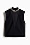 Rhinestone-embellished top