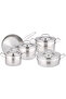 9-Piece Alfa Premium Cookware Set, 18/10 Cr/Ni Stainless Steel