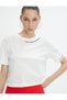 Crop T-Shirt Embroidered Short Sleeve Crew Neck Cotton Special for the 100th Anniversary