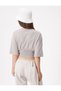 Corset Look T-Shirt Printed Crew Neck Short Sleeve - 4