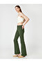Regular Waist Slim Cut Spanish Leg Jeans