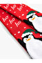 New Year's Patterned Towel Socks - 3