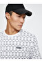 Basic T-Shirt Crew Neck Slogan Printed Geometric Pattern