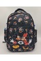 3 Piece Set First School Bag Set Girl Child Character Patterned Primary School Bag Black - 2