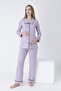 Baby Lapel Front Button Long Sleeve Corded Fabric Maternity and Maternity Pajamas Set