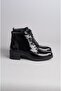 Select 240635   Genuine leather women's heel boots black patent leather - 5