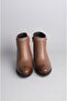 Select 628 Genuine Leather Heeled Women's Boots Brown - 4