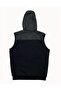 Men's Fur Lined Hooded Pocket Vest - 3