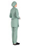 Green Thin Fabric Lycra Hijab Nurse Jersey and Hijab Doctor's Jersey Set - 8