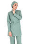 Çağla Lycra Thick Fabric Hijab Nurse Jersey and Hijab Doctor's Jersey Set