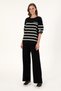 Women's Black Loose Fit Knitwear Pants 50297151-Vr046