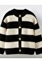 Girl's Striped Knitwear Cardigan - 4