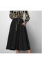 New Season Women's Long Sleeve Double Breasted Collar Diver Crepe Midi Length Dress - 3
