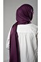 Plum Striped Striped Shawl Viscose Fabric Bursa Dolama 202109_07 - 3