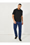 Diagonal Quilted Textured Half Placket Relaxed Polo - 2