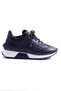 WRAP SİYAH GERÇEK DERİ SNEAKER - 2