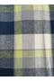 Navy Blue Yellow Plaid Flannel Fabric - 2