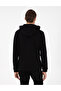 Black Regular Fit Hooded Sweatshirt 50298987-Vr046 - 5
