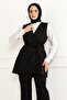 Belt Detailed Double Suit Black 19232 - 2