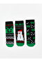 Lcw Kids Christmas Themed Boys' Towel Socks 3-Piece (W4)