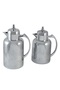 2 PIECES FLASK SET 0.7 LITRE AND 1 LITRE - SILVER - 2