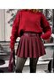 Belted Pleated Mini Skort - 3