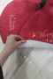 Red Christmas Pine Tree Bottom Cover 68cm Diameter Ao23 - 4