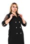 Double Breasted Neckline Back Ring Detail Evening Dress 125 - 3