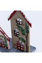 Wooden Winter Houses with 3 Leds 23X28 cm - 3