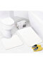 Unicolor Plain Cream 3-Piece Bath Mat Rug Set Non-Slip Toilet Seat Set
