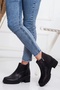 Women's Genuine Leather Stylish Boots Black - 3