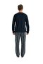 Us Polo Licensed Cotton Button Neck Long Sleeve Men's Pjamas Suit - 3