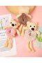 Mink Color Fluffy Teddy Bear Figured Furry Plush Rubber Buckle - 2