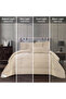 4-Piece Comforter Set– Single Size 170x230 cm, Microfiber,Hotel Style Thin Striped (350 Gsm). - 5