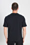 Regular Fit Regular Cut Crew Neck 100% Cotton Black T-Shirt - 5