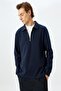 Navy Blue Men's Sweatshirt 5Wam70053Mk - 3