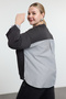 Anthracite Oversize Fit Bottoming Shirt Removal Look Knitted Plus Size Sweatshirt Tbbaw25Ao00000 - 6