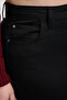 Siyah Yüksek Bel Dar Paça Esnek/Stretch Büyük Beden Skinny Jeans TBBAW23CJ00059 - 5