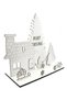 Wooden Christmas Mountain House for 30cm Paintable Kids and Adult Activity 10 Pieces - 3
