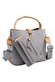 Fashionable Gray Shoulder and Hand Bag Medium Size