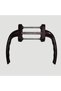Double Sided Dark Brown Pimapen - Balcony Door and Riding Handle Aluminum (Rock-Pen Star) with Rosette - 3