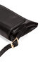 Women's Clamshell Black Baguette Bag - 5