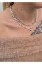 Barley Pearl Heart Figured 3-Piece Silver Combination Necklace - 2