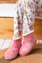 Women's Slippers Home Boots Winter Home Shoes with Effect Soft Silent Sole Red0001 - 2
